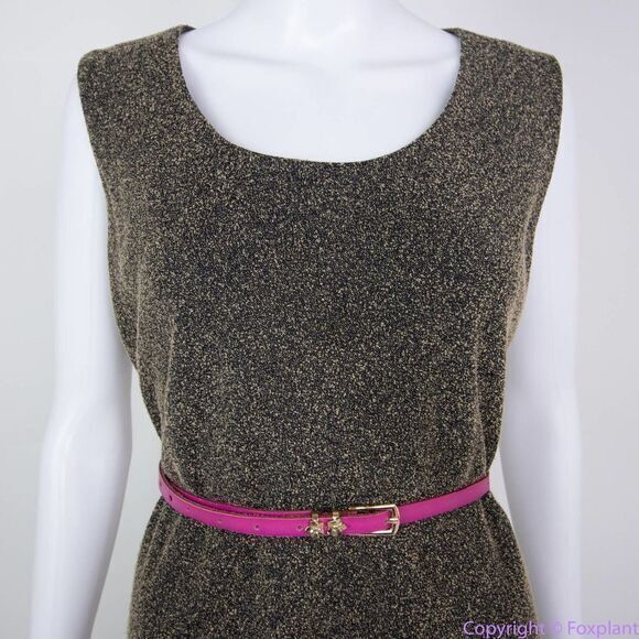 Vintage Leslie Fay scoop neck sleeveless midi dress, size 16 - Picture 2 of 15